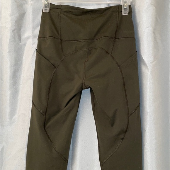 ARMY GREEN HIGH RISE VICTORY SECRET LEGGINGS - Picture 5 of 7